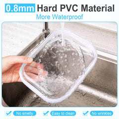 Sanwuta: poche transparente pour articles de toilette et rangement pratique.