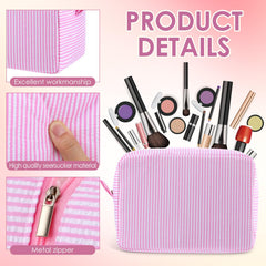 Pochette cosmétiques Sanwuta avec fermeture eclair sécurisée pour déplacements.