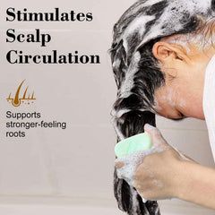 SAPHUS Argan Conditioner Bar product shot emphasizing detangling for smooth strands.