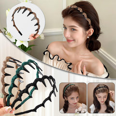 Satasiam bandeau réversible, style porté devant ou derrière.