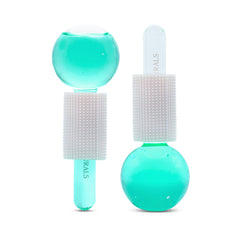 Satavi Naturals globes-glace-visage utilisés pour raffermir et décongestionner.