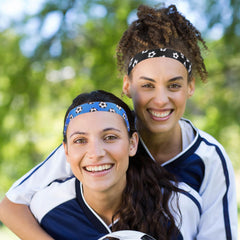 SATINIOR bandeau football anti-glissement bleu pour courir sans glisser