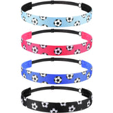 SATINIOR bandeau football anti-glissement noir pour maintien fiable pendant l entraînement