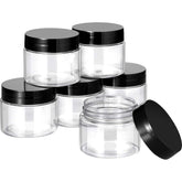 SATINIOR – bouteilles 2oz avec couvercle noir, ensemble pratique pour voyage et cosmétique.