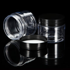 SATINIOR – pot 2oz transparent, accès facile pour prélever le produit.