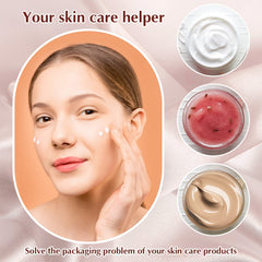 SATINIOR pot-plastique transparent 2oz, large ouverture pour remplir facilement