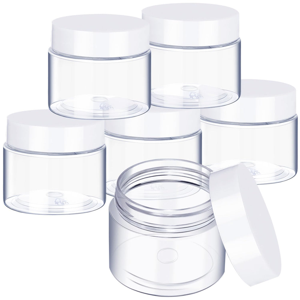 SATINIOR pots plastiques transparents 1oz avec bouchon: rangement sûr en voyage