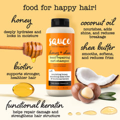Formule SAUCE BEAUTY sans sulfates ni parabènes, soin doux pour boucles.