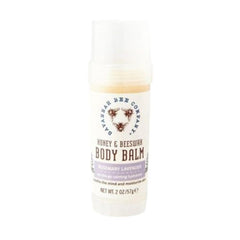Baume corporel romarin lavande Savannah Bee Company, texture crémeuse pour hydratation douce.