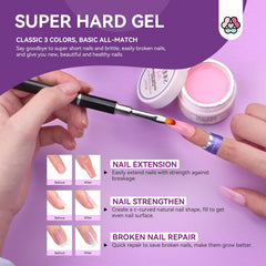 SAVILAND Base Gel et Top Gel 15 ml pour adhérence durable et fini brillant.