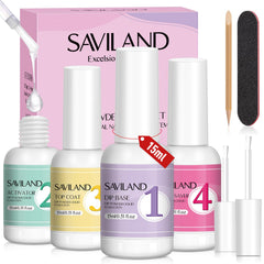 SAVILAND Dip Powder Liquid Set - base: préparation des ongles pour une finition durable