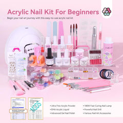 Saviland Kit Acrylique Débutants – monomère liquide pour une tenue fluide