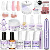 SAVILAND kit gel construction ongles transparent pour une finition naturelle durable.