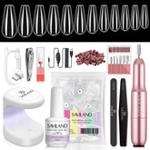 SAVILAND kit gel ongles avec lampe UV en fonctionnement pour une manucure rapide