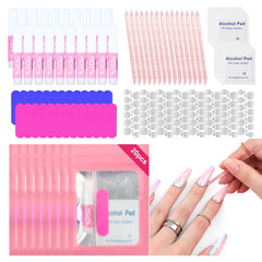 SAVILAND kit-outils-ongles-adhesifs pour une preparation rapide a domicile.