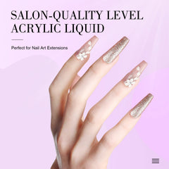 SAVILAND Liquide Acrylique 500 ml, application rapide pour extensions d'ongles