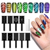 SAVILAND: aimant œil de chat sur ongles pour des reflets élégants.