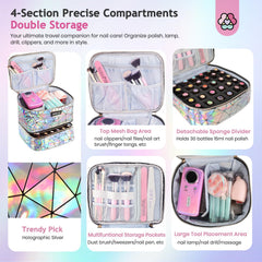 SAVILAND Organiseur compact pour outils et accessoires nail art.