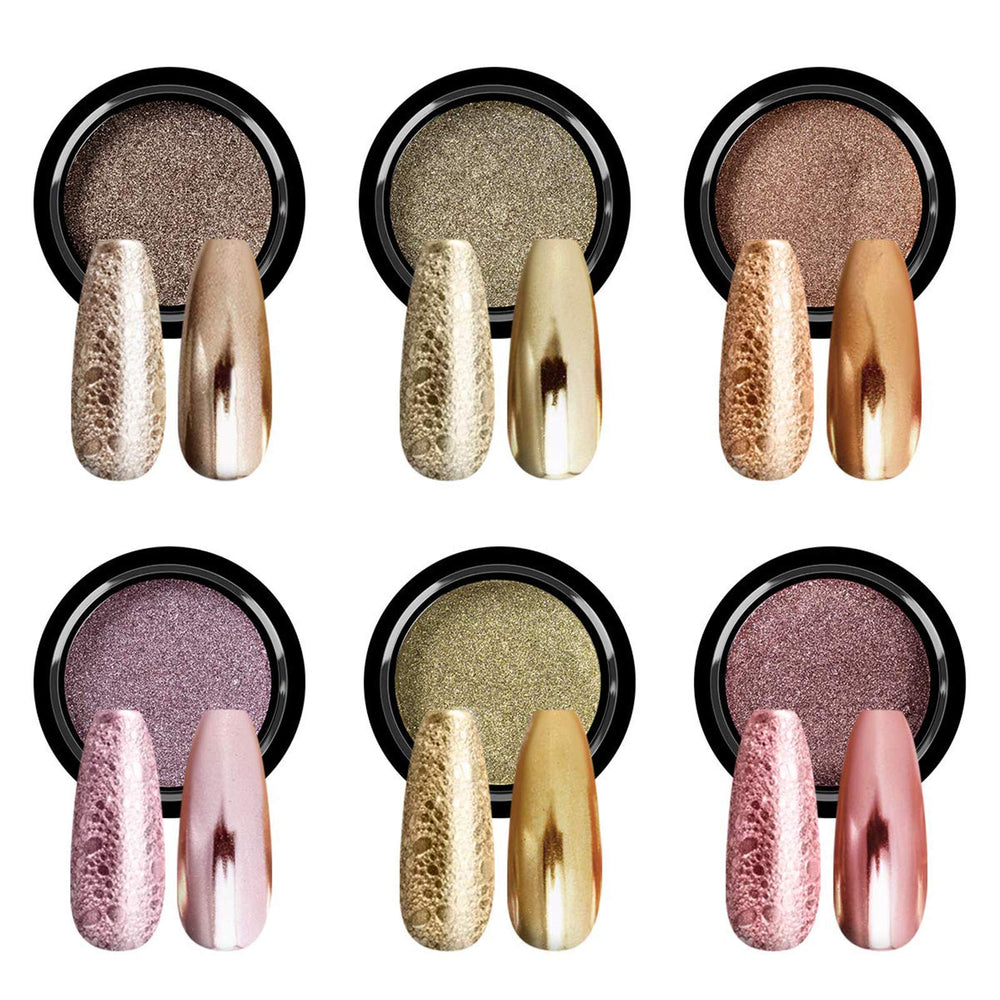 SAVILAND poudre chrome Or métallique – effet miroir sur bouteille pour un rendu professionnel.