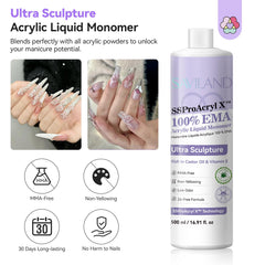 Capuchon anti-fuite sur SAVILAND SSPro X Pure EMA Monomer, usage propre et sans déversement.