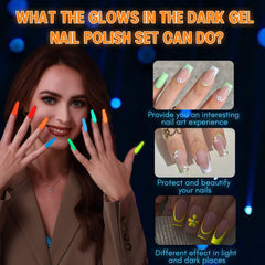 SAVILAND vernis gel lumineux poudre néon, prêt pour les soirées.