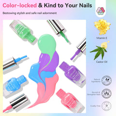 Vernis nourrissant SAVILAND au castor et vitamine E pour ongles renforcés.
