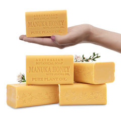 Savon Australian Botanical Soap Manuka Miel et Jojoba, barre hydratante visage et corps