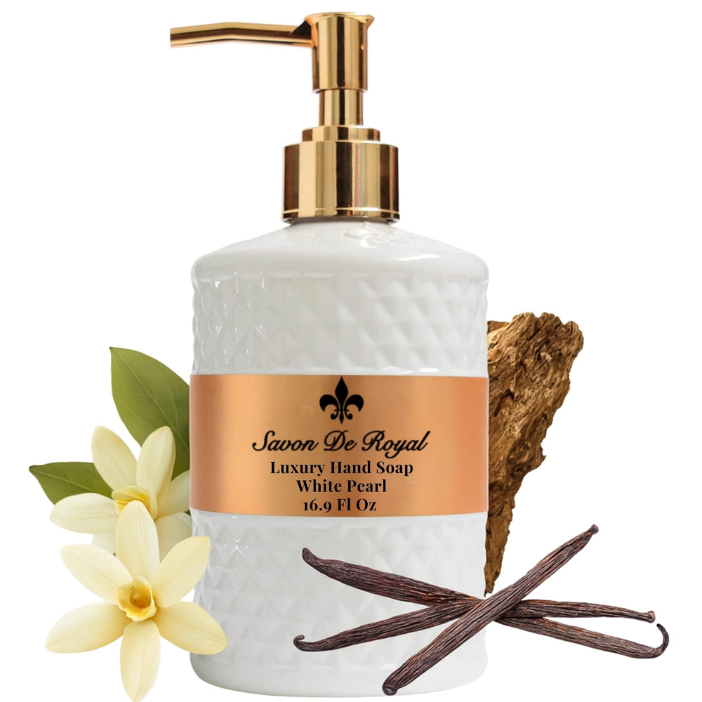 Savon De Royal – bouteille luxe pour mains, hydratation durable après chaque lavage.