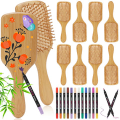 SAYAYA brosse bambou masse le cuir chevelu pour une expérience de coiffage douce