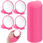Saysurey miroir compact rose rouge, idéal pour retouches maquillage en déplacement.