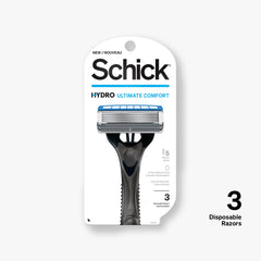 Schick Hydro 5 : cinq lames et guides pour réduire les frottements.
