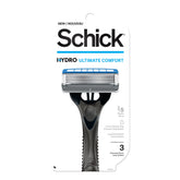 Rasoir Schick Hydro 5 avec réservoir gel hydratant pour un rasage doux.