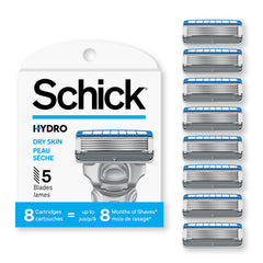 Schick Hydro 5 Sense Hydrate recharge vue avant, hydratation pendant le rasage