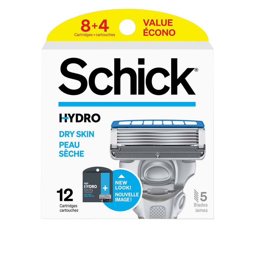 Recharge Schick Hydro 5 Sense Hydrate 12-pack: pratique pour un rasage régulier.