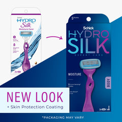 Schick Hydro Silk Moisture – 5 lames Curve-Sensing pour précision accrue