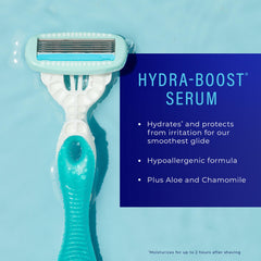 Rasoir Schick Hydro Silk Sensitive sérum hydratant aloé camomille