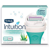 Schick Intuition refils rasoir sensibilité aloès naturel, douceur de rasage.