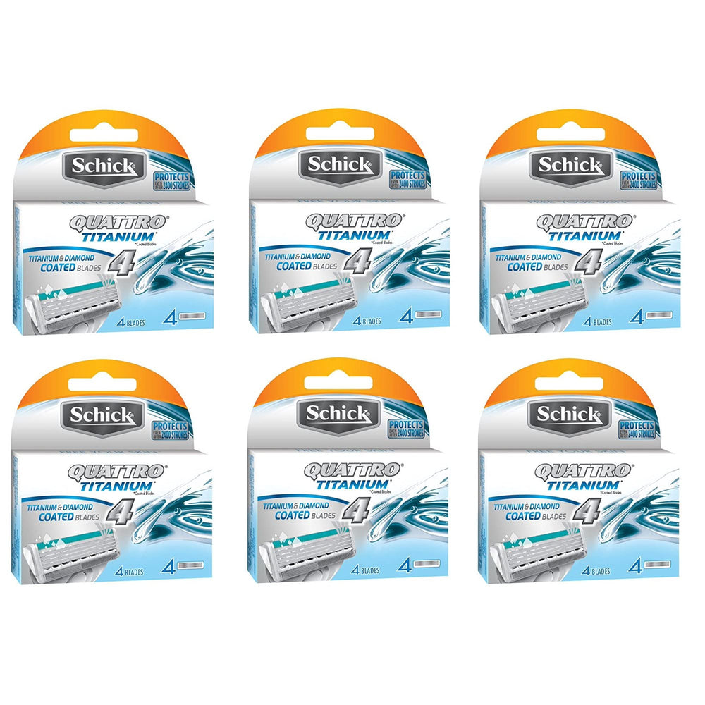 Lames Schick Quattro Titane pour un rasage fluide et confortable