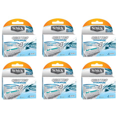 Lames Schick Quattro Titane pour un rasage fluide et confortable