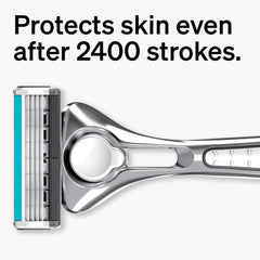 Schick Quattro Titanium lubrifiant aloe: glisse douce et protection pendant le rasage.