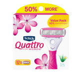 Schick Quattro Womens: recharge à 4 lames pour un rasage proche et confortable