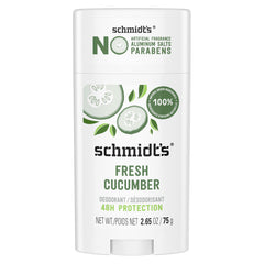 Schmidt's Déodorant Concombre Frais : fraîcheur naturelle durable sans aluminium