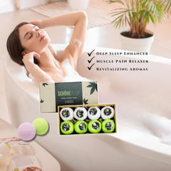 Schone Body bombes bain dissolution rapide dans l'eau colorée et parfumée.