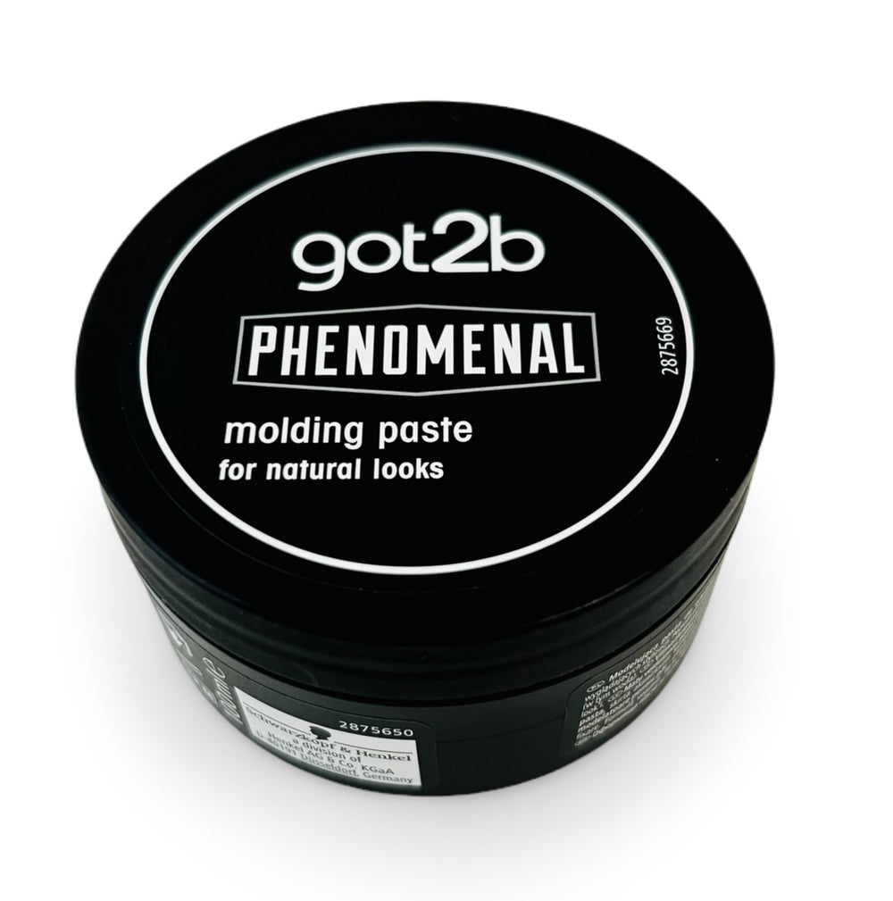 Schwarzkopf got2b Phenomenal Pâte Modelante, bouteille 100 ml, tenue légère et naturelle.
