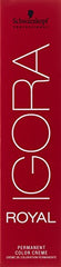 Igora Royal 5-57 crème colorante; texture crémeuse pour une couverture homogène.
