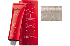 Schwarzkopf Igora Royal 9.5-1 Pastel Blond Cendré, couleur lumineuse et couverture fiable.