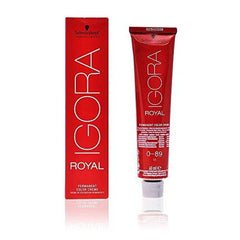 Schwarzkopf Igora Royal 0-89 rouge-violet, couleur durable et vibrante.