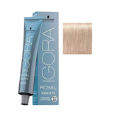 Igora Royal éclaircissement fort 12-19 violet cendré pour blond profond et lumineux.