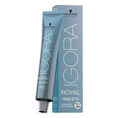 Schwarzkopf Igora Royal Highlifts 12-1 Super Ash, blond froid sans jaune pour un éclat professionnel.