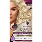 Schwarzkopf Keratin Blonde 001 platine, bouteille prête à l’application, couleur éclatante possible à la maison